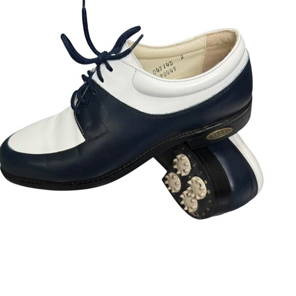 FootJoy Classics Women's Golf Shoes 7A – USA-Made Saddle Oxfords with Soft Spike - Picture 7 of 11